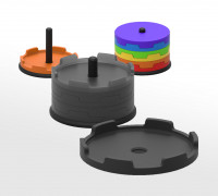 Stackable Coasters 3D model
