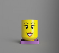 Lego Planter 01 3D model
