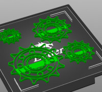 Geared cookie cutter 3D model