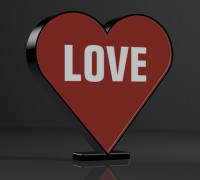 Love Lamp 3D model