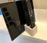 Two Remote Control Stand+ Surface Pro+ iPhone Stand 3D model