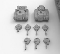 Epic Scale Flame Tank 3D model