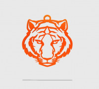 Tiger keychain 3D model