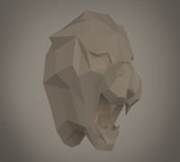 Tiger trophy 3D model