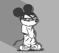 mickey led lamp 3D model
