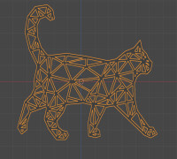 Low Poly Cat (Fixed) 3D model