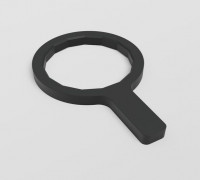 Oil filter wrench 3D model
