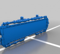 Steampunk Pipe Frame 3D model