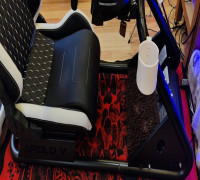 Simracing drink holder angular design 3D model