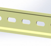 DIN Rail 35mm 3D model