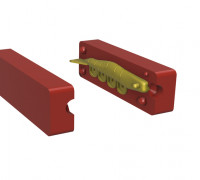 Lure 2 Part Mold 3D model