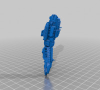 LFC | Prince class destroyer derelict 3D model