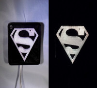 SUPERMAN LED Light/Nightlight 3D model