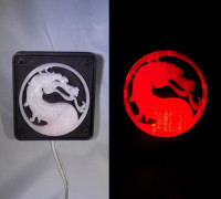 Mortal Kombat LED Light/NightLight 3D model