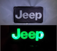 Jeep Emblem LED Light/Nightlight 3D model