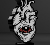 Heart Lamp 3D model