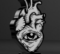 Heart Lamp 3D model