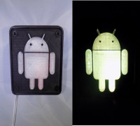 Android Robot LED Nightlight/Lamp 3D model