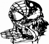 Spiderman Venom wall art 3D model