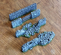 Stone wall 3D model