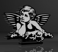 Angel Lamp 3D model