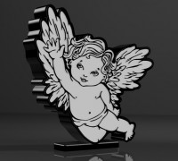 Angel Lamp 3D model