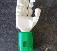 Hand prosthesis for servomotor controlled 9g 3D model