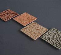 Pelagic Maze (Coaster - Reaction-Diffusion) 3D model