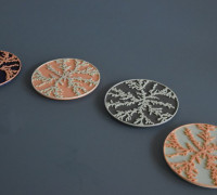 Aerial Fracture (Coaster - Diffusion-limited Aggregation) 3D model