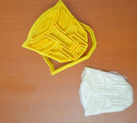 Bumblebee and autobots cookie cutter 3D model