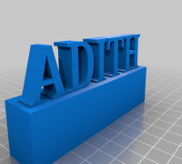 NAME STAND 3D model