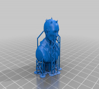 Bust inspiration dark maul star war 3D model