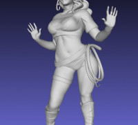 Cat Woman without base - Fixed - remix 3D model