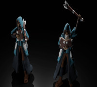 28mm priest for tabletop 3D model