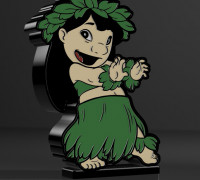 Lilo V2 lamp 3D model