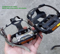 Toe cage strap guide- bicycle pedal 3D model