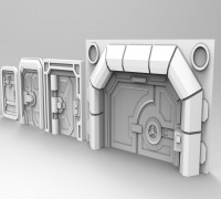 28mm Sci fi Greebles 3D model