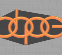 Audi DOPE LOGO /Dope 3D model