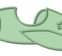 Airplane cookie cutter 3D model