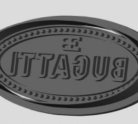 Bugatti Cookie cutter/Stamp 3D model