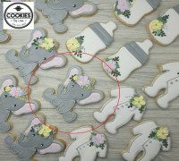 Sitting elephant - Cookie cutter - 90mm 3D model