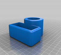 Tent pole battery holder 3D model