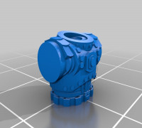 28mm astro warrior torso 3D model
