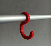 Hook for on tube 3D model