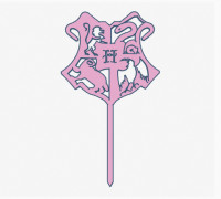 Harry Potter Cake Topper 3D model