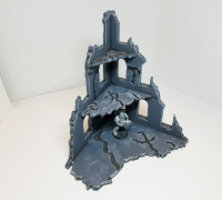 Warhammer 40k Modular Building Split for Small Printers 3D model