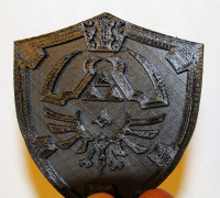 Revised Link Shield Drink Coaster from Zelda 3D model