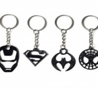 Superhero Keychains 3D model