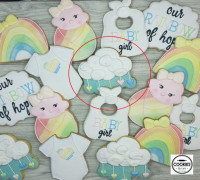 Cloud mobile - Cookie cutter - 95mm 3D model