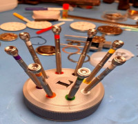 Watchmaker's Rotating Screwdriver Stand 3D model